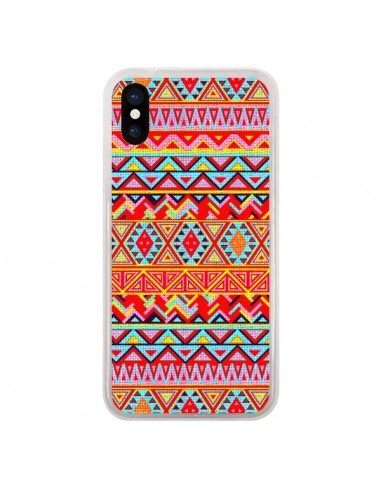 Coque iPhone X et XS India Style Pattern Bois Azteque - Maximilian San