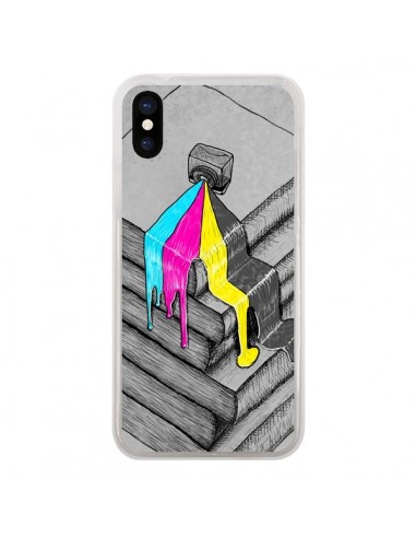 Coque iPhone X et XS Appareil Photo Bleeding Words - Maximilian San