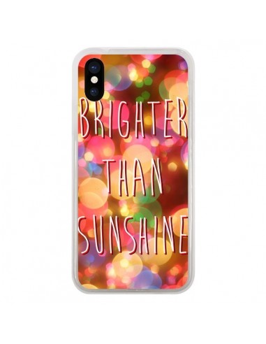 Coque iPhone X et XS Brighter Than Sunshine Paillettes - Maximilian San