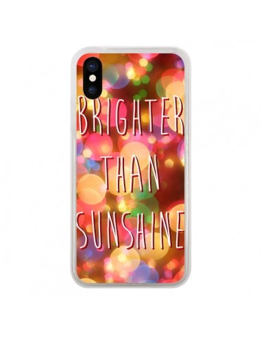Coque iPhone X et XS Brighter Than Sunshine Paillettes - Maximilian San