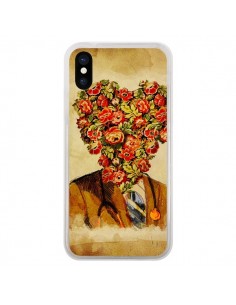 Coque iPhone X et XS Docteur Love Fleurs - Maximilian San