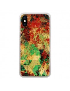 Coque iPhone X et XS Azteque Geometric Triangle -...