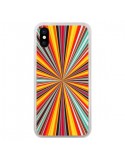 Coque iPhone X et XS Horizon Bandes Multicolores - Maximilian San