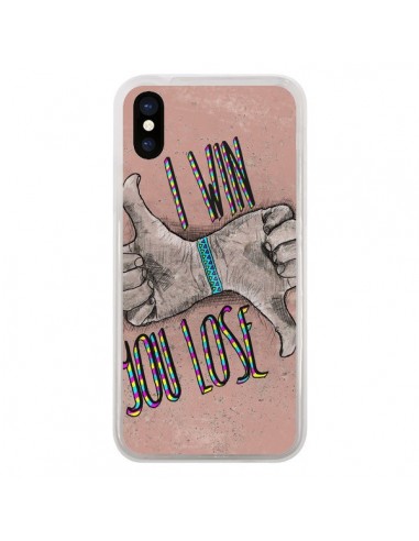 Coque iPhone X et XS I win You lose - Maximilian San