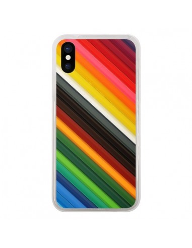 Coque iPhone X et XS Arc en Ciel Rainbow - Maximilian San