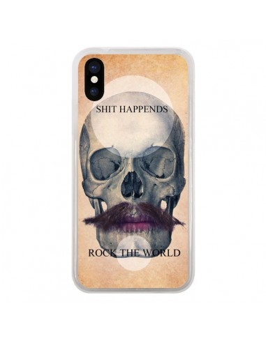 Coque iPhone X et XS Rock Skull Tête de Mort - Maximilian San