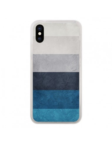 Coque iPhone X et XS Bandes Horizontales Greece Hues - Maximilian San