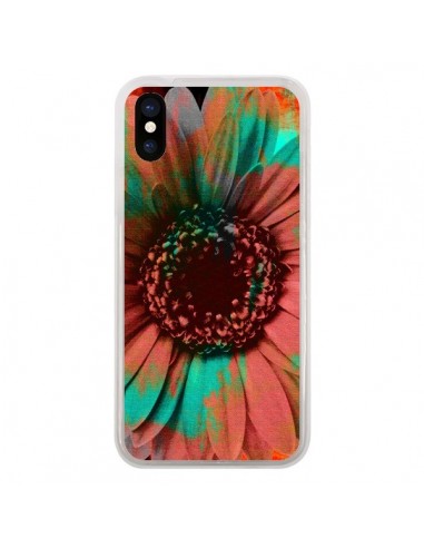 Coque iPhone X et XS Tournesol Lysergic Flower - Maximilian San