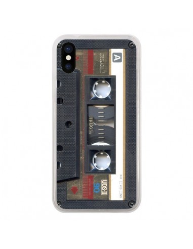 Coque iPhone X et XS Cassette Gold K7 - Maximilian San