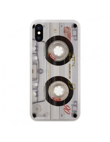 Coque iPhone X et XS Cassette Transparente K7 - Maximilian San