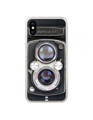 Coque iPhone X et XS Vintage Camera Yashica 44 Appareil Photo - Maximilian San