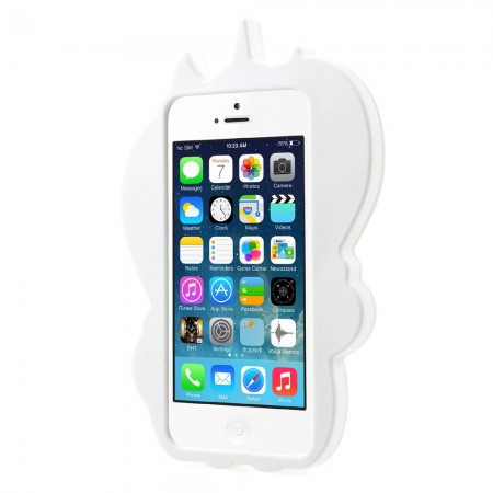 Coque Licorne en relief 3D arc en ciel pour iPhone 5, 5S et SE Coque Licorne en relief 3D arc en ciel pour iPhone 5, 5S et SE