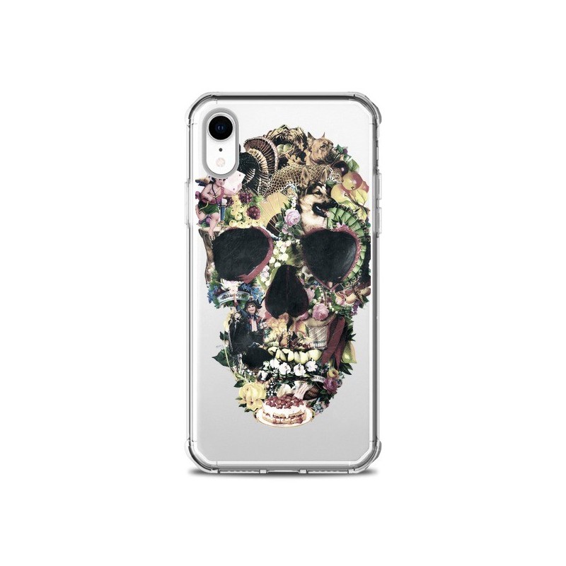 Coque iPhone XR Skull Vintage Tête de Mort Transparente souple - Ali Gulec