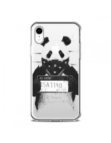 Coque iPhone XR Bad Panda Transparente souple - Balazs Solti