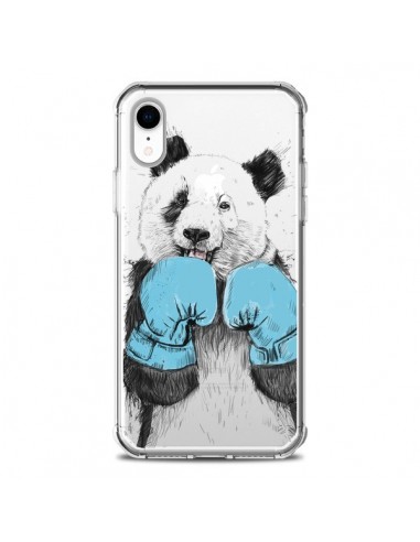 Coque iPhone XR Winner Panda Gagnant Transparente souple - Balazs Solti