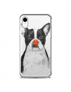 Coque iPhone XR Clown Bulldog Dog Chien Transparente...