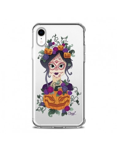 Coque iPhone XR Femme Closed Eyes Santa Muerte Transparente souple - Chapo