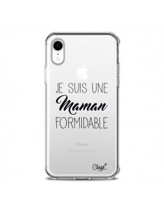 Coque iPhone XR Je suis une Maman Formidable Transparente...