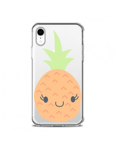 Coque iPhone XR Ananas Pineapple Fruit Transparente souple - Claudia Ramos