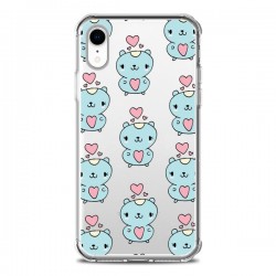 Coque iPhone XR Hamster Love Amour Transparente souple -...