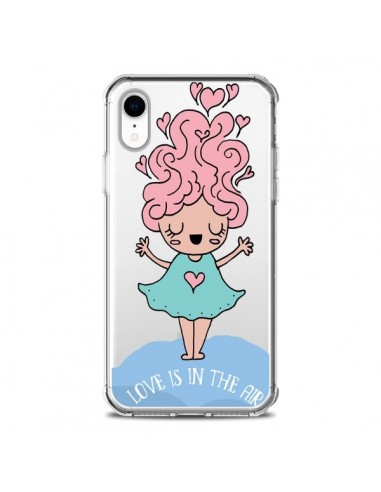 Coque iPhone XR Love Is In The Air Fillette Transparente souple - Claudia Ramos