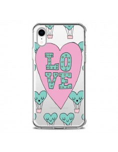 Coque iPhone XR Love Nuage Montgolfier Transparente...