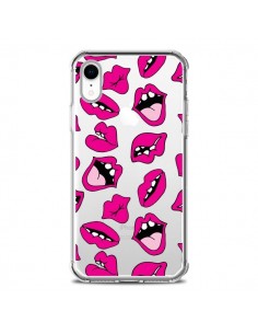 Coque iPhone XR Lèvres Lips Bouche Kiss Transparente...