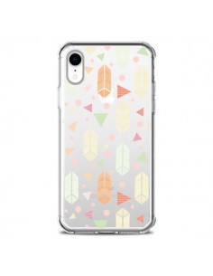 Coque iPhone XR Arrow Fleche Azteque Transparente souple...
