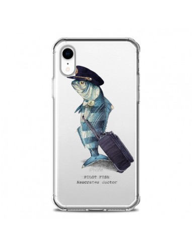 Coque iPhone XR Pilot Fish Poisson Pilote Transparente souple - Eric Fan