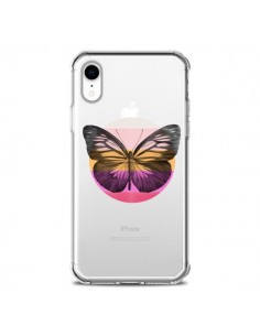 Coque iPhone XR Papillon Butterfly Transparente souple -...