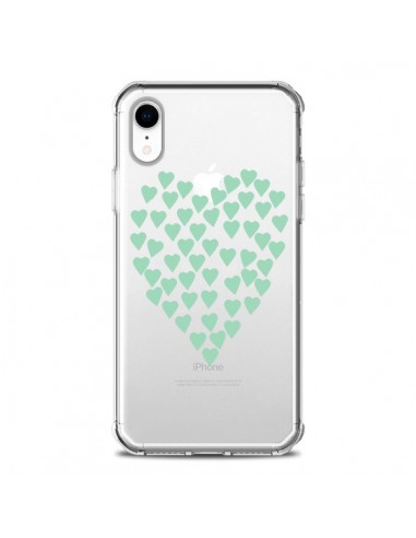 coque iphone xr bleu vert