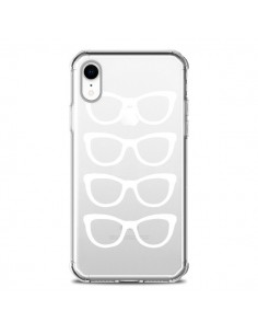 Coque iPhone XR Sunglasses Lunettes Soleil Blanc...