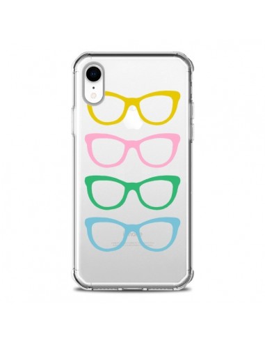 Coque iPhone XR Sunglasses Lunettes Soleil Couleur Transparente souple - Project M