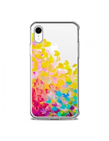 Coque iPhone XR Creation in Color Jaune Yellow Transparente souple - Ebi Emporium
