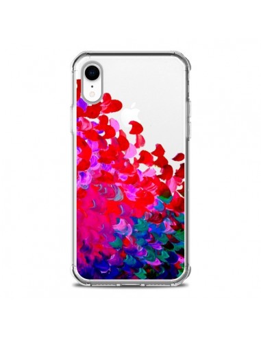 Coque iPhone XR Creation in Color Pink Rose Transparente souple - Ebi Emporium