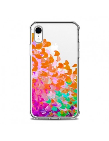 Coque iPhone XR Creation in Color Orange Transparente souple - Ebi Emporium