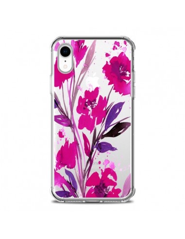 Coque iPhone XR Roses Fleur Flower Transparente souple - Ebi Emporium