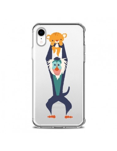 Coque iPhone XR Futur Roi Lion King Rafiki Transparente souple - Jay Fleck