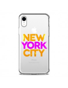 Coque iPhone XR New York City NYC Orange Rose...
