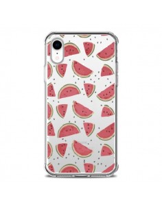 Coque iPhone XR Pasteques Watermelon Fruit Transparente...