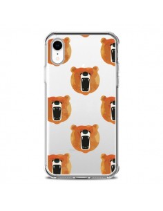Coque iPhone XR Ours Ourson Bear Transparente souple -...