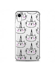Coque iPhone XR Licorne Unicorn Dessin Transparente...