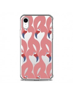 Coque iPhone XR Flamant Rose Flamingo Transparente souple...