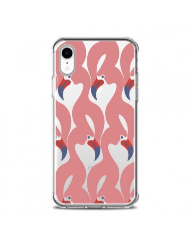 coque iphone xr flamant rose