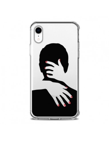Coque iPhone XR Calin Hug Mignon Amour Love Cute Transparente souple - Dricia Do