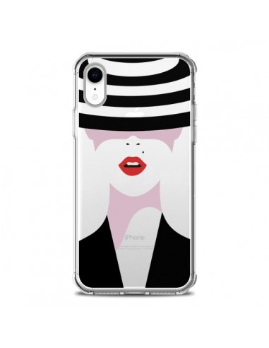 Coque iPhone XR Femme Chapeau Hat Lady Transparente souple - Dricia Do