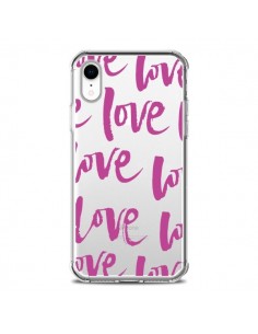 Coque iPhone XR Love Love Love Amour Transparente souple...