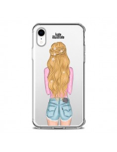 Coque iPhone XR Blonde Don't Care Transparente souple -...