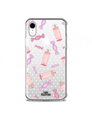 Coque iPhone XR Candy Bonbons Transparente souple - kateillustrate