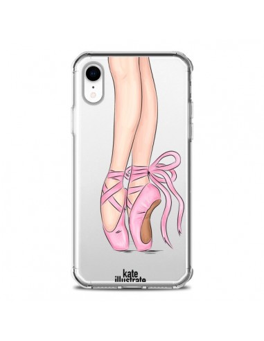Coque iPhone XR Ballerina Ballerine Danse Transparente souple - kateillustrate